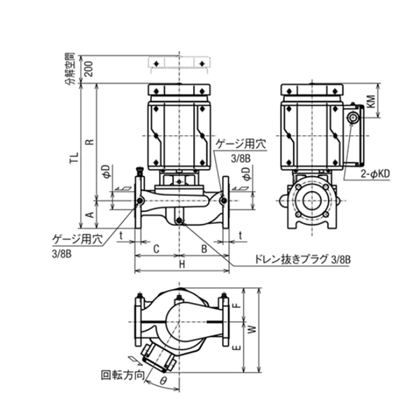 HITACHI-IES日立電動(dòng)泵JDS 65X50M-E50.75
