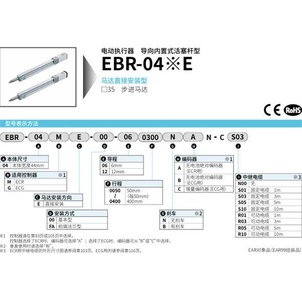 CKD喜開理電動執(zhí)行器導向內置式活塞桿型EBR-04M00-00-06N0NAN