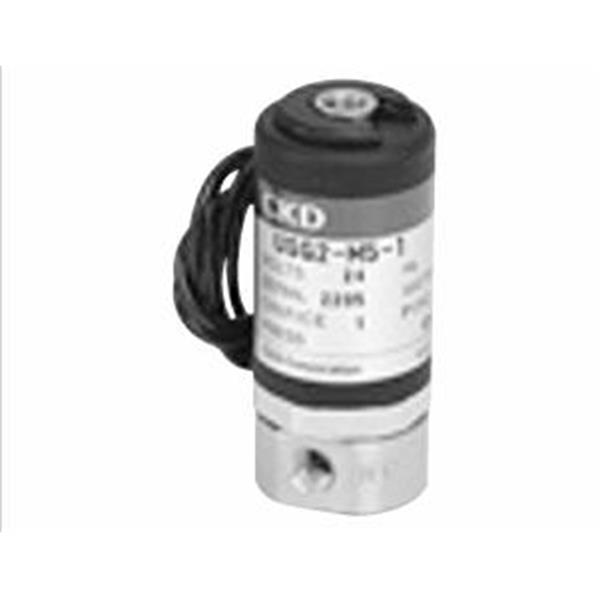 CKD喜開理多種流體小型直動式2通電磁閥USG2-M5-2-DC12V